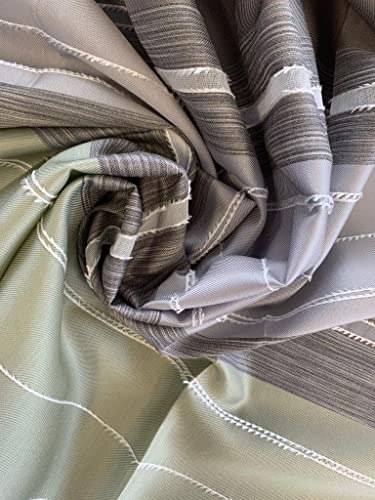 Home fashion 85145 | Fertigvorhang Anouk Dekostoff Querstreifen mit Effektfransen | lindgrün | 245 x 140 cm Home fashion 85145 | Fertigvorhang Anouk Dekostoff Querstreifen mit Effektfransen | lindgrün | 245 x 140 cm von Home Fashion