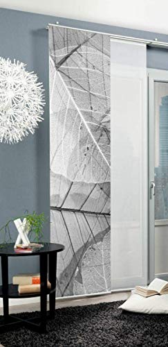Home fashion BLATTARI, Polyester, grau, 245x60 cm von Home Fashion