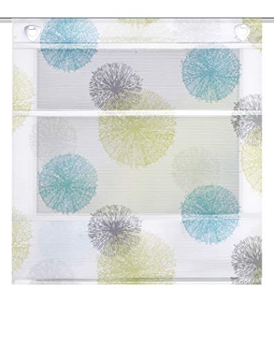 Home fashion MAGNETROLLO BAMBUSOPTIK Rawlins, Polyester, BLAU GRÜN, 130 X 80 cm von Home Fashion