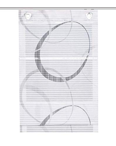 Home fashion Magnetrollo Querstreifen Digitaldruck Vitus, GRAU, 130 X 100 cm von Home Fashion