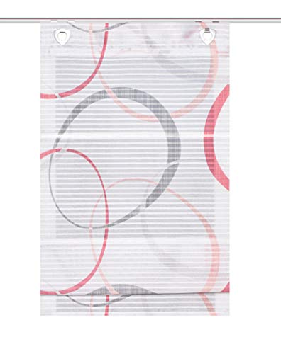 Home fashion Magnetrollo Querstreifen Digitaldruck Vitus, ROT, 130 X 80 cm von Home Fashion