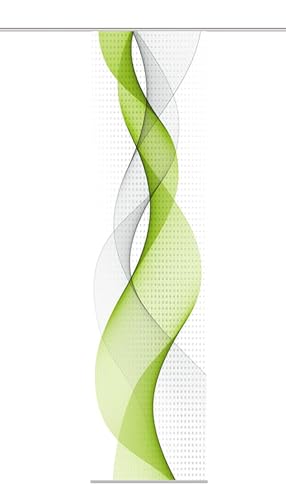 Home fashion OPALIA, Polyester, apfelgrün, 245x60 cm von Home Fashion