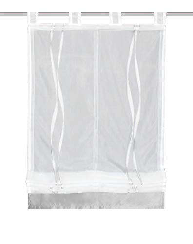 Home fashion RAFFROLLO EFFEKTVOILE SCHERLI YLVI, Silber, 150 X 100 cm, 9 von Home Fashion