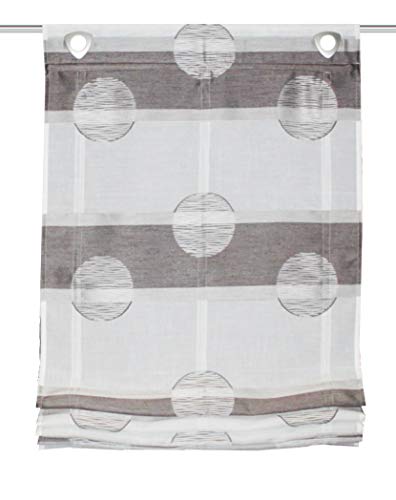 Home fashion SCHIEBEVORHANG LEINENVOILE SCHERLI SIMANA, GRAU, 145 X 60 cm, 2 von Home Fashion