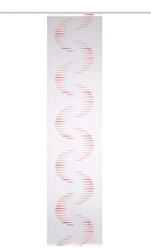 Home fashion SCHIEBEVORHANG LEINENVOILE SCHERLI SIMANA, ROT, 175 X 60 cm, 8 von Home Fashion