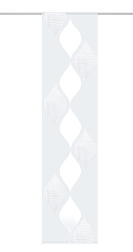 Home Fashion Schiebevorhang Effektvoile Scherli, Polyester, Wollweiß, 245 x 60 cm von Home Fashion