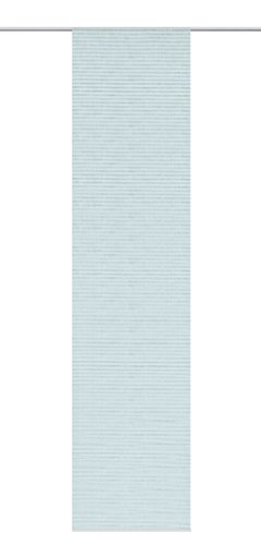 Home fashion Schiebevorhang Naturoptik Quereffekt, Polyester, Aqua, 245 x 60 cm von Home Fashion
