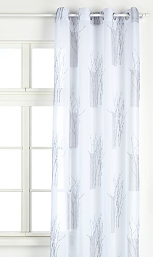 Home Fashion FERTIGSCHAL BATIST Bedruckt, Stoff, grau, 245 x 140 cm von Home Fashion