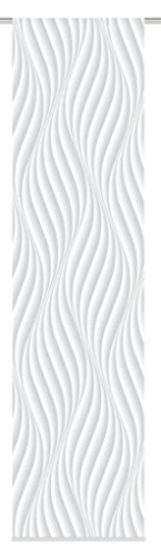 Home fashion SCHIEBEVORHANG DEKOSTOFF Digitaldruck Wave, Stoff, grau, 245 x 60 cm von Home Fashion