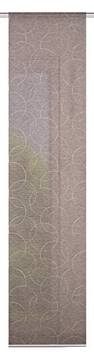 Home Fashion SCHIEBEWAND Bestickt Oscar, Stoff, Stein, 245 x 60 cm von Home Fashion