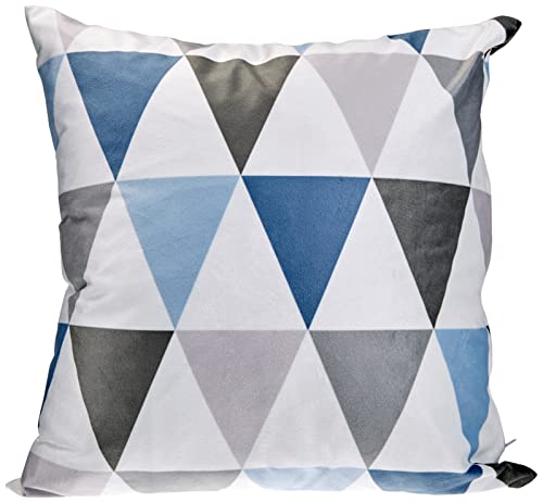 Home fashion Kissenhülle Digitaldruck, Samt, blau, 1 x 40 x 40 cm von Home Fashion