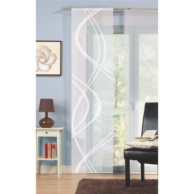 Home Fashion Schiebewand, Stoff, Weiß, 245 x 60 cm von Home Fashion