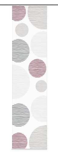 Home fashion 87533-756 Schiebevorhang Digitaldruck Borden, Seidenoptik, 245 x 60 cm, Bordeaux von Home Fashion