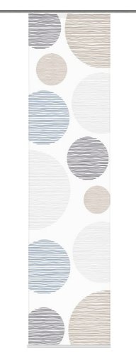 Home fashion 87533-760 Schiebevorhang Digitaldruck Borden, Seidenoptik, 245 x 60 cm, Stein von Home Fashion