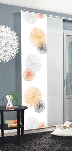 Home fashion Rawlins Schiebevorhang, Polyester, Orange, 245 x 60 cm von Home Fashion