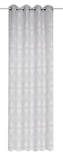 Home fashion Kombibandschal Grafik, Polyester, Grau, 245 x 140 cm von Home Fashion