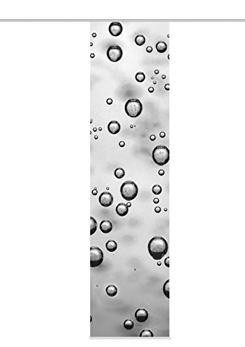 Home fashion Schiebevorhang Dekostoff Digitaldruck Bubbles, Polyester, Grau, 245 x 60 cm von Home Fashion