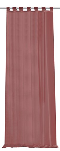 Home fashion Schlaufenschal Uni Voile, Polyester, Bordeaux, 245 x 140 cm von Home Fashion