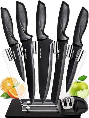 Home Hero Küchenmesser - Professionelle Küchenmesser aus Edelstahl - Messer- und Küchenutensilien-Set Home Hero Küchenmesser - Professionelle Küchenmesser aus Edelstahl - Messer- und Küchenutensilien-Set von Home Hero