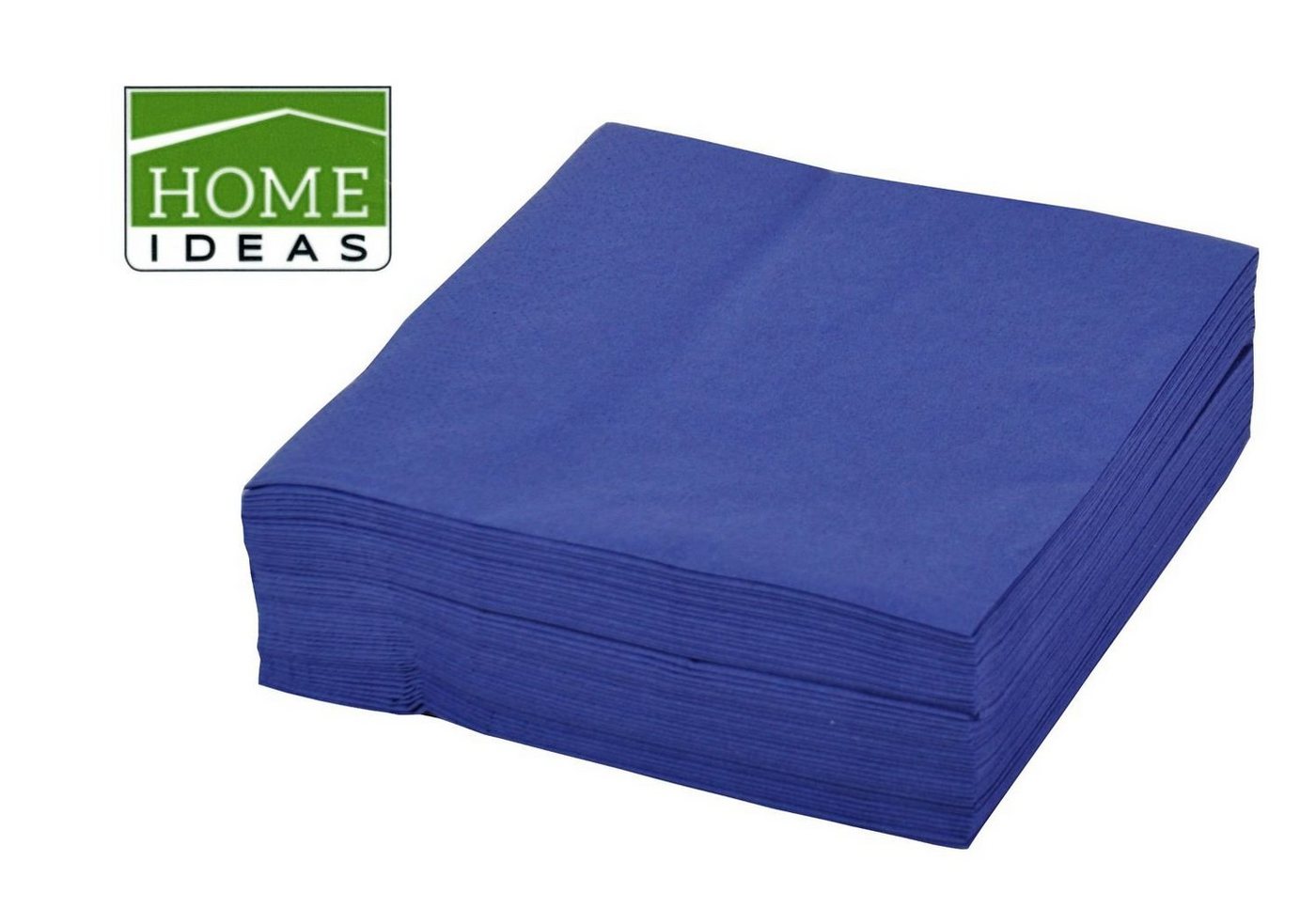 Home Ideas Papierserviette 2500 Servietten blau 33x33cm 3lagig 1/4 Falz Papierserviette Dekotuch von Home Ideas