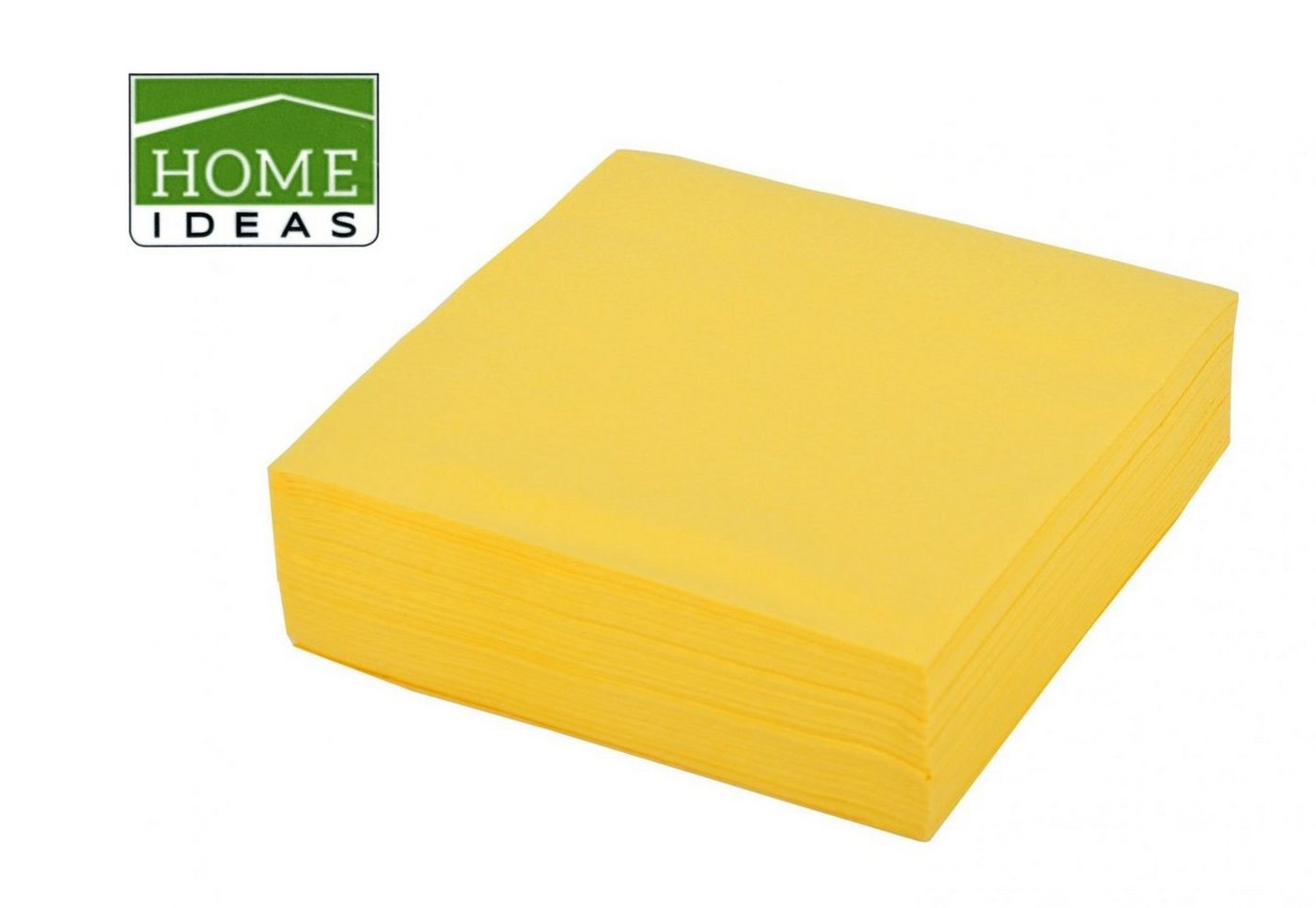 Home Ideas Papierserviette 2500 Servietten gelb 33x33cm 3-lagig 1/4 Falz Papierserviette Papiertu von Home Ideas