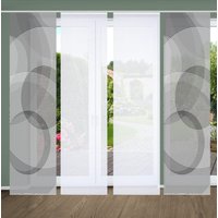 HOME in green Schiebegardine "AFONSO", (4 St.), SET DIGITALDRUCK,BAMBUSOPTIK RECYCELT von Home In Green