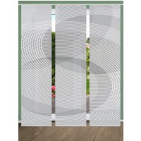 HOME in green Schiebegardine "DACIO 3ER SET", (3 St.), SET DIGITALDRUCK,BAMBUSOPTIK RECYCELT von Home In Green