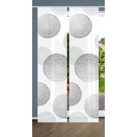 HOME in green Schiebegardine "GINNY" Paneelwagen 2 Stk. tlg. SET DIGITALDRUCK,BAMBUSOPTIK RECYCELT von Home In Green