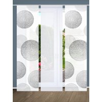 HOME in green Schiebegardine "GINNY", (3 St.), SET DIGITALDRUCK,BAMBUSOPTIK RECYCELT von Home In Green