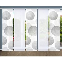 HOME in green Schiebegardine "GINNY", (5 St.), SET DIGITALDRUCK,BAMBUSOPTIK RECYCELT von Home In Green