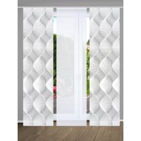 HOME in green Schiebegardine "LAMIRA" Paneelwagen 3 Stk. tlg. SET DIGITALDRUCK,BAMBUSOPTIK RECYCELT von Home In Green