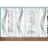 HOME in green Schiebegardine "NEVOLA" Paneelwagen 6 Stk. tlg. SET DIGITALDRUCK,BAMBUSOPTIK RECYCELT HOME in green Schiebegardine "NEVOLA" Paneelwagen 6 Stk. tlg. SET DIGITALDRUCK,BAMBUSOPTIK RECYCELT von Home In Green