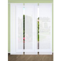 HOME in green Schiebegardine "ROMOLUS" Paneelwagen 3 Stk. tlg. SET DIGITALDRUCK,BAMBUSOPTIK RECYCELT von Home In Green