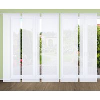 HOME in green Schiebegardine "ROMOLUS", (5 St.), SET DIGITALDRUCK,BAMBUSOPTIK RECYCELT von Home In Green