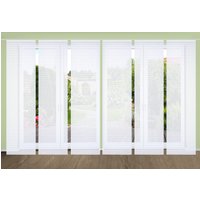 HOME in green Schiebegardine "ROMOLUS" Paneelwagen 6 Stk. tlg. SET DIGITALDRUCK,BAMBUSOPTIK RECYCELT von Home In Green