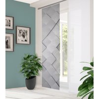 HOME in green Schiebegardine "SYLVIA" Paneelwagen 1 Stk. tlg. DIGITALBEDRUCKT, BAMBUSOPTIK RECYCELT von Home In Green