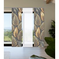 HOME in green Schiebegardine "ZEDRIC" Paneelwagen 3 Stk. tlg. Bambusoptik, SET, recycelt, Digitaldruck HOME in green Schiebegardine "ZEDRIC" Paneelwagen 3 Stk. tlg. Bambusoptik, SET, recycelt, Digitaldruck von Home In Green