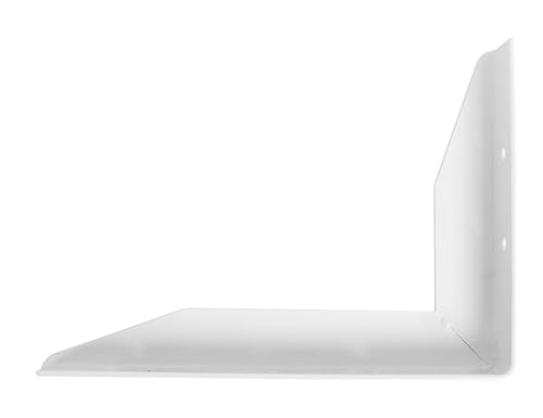 HOME IT Regalbodenträger Multiarmig rechts 150 x 200 mm – Metall weiß lackiert – Tragkraft 90 kg von Home It