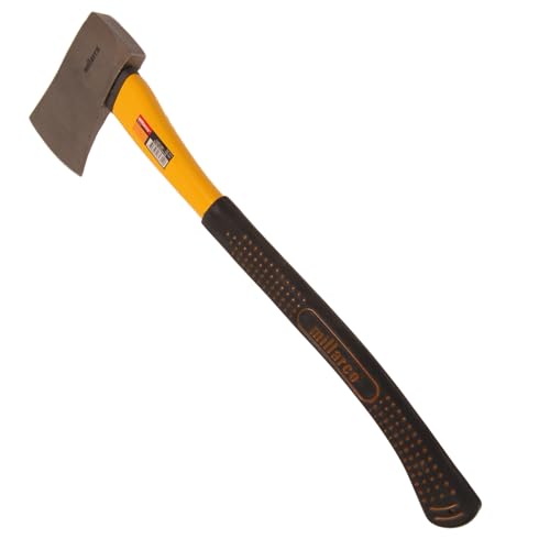 HOME It® Axt 1000 g – Axt mit Fiberglasstiel und rutschfestem Griff – 60 cm Länge – ideal für Gartenarbeit und Holzbearbeitung von Home It