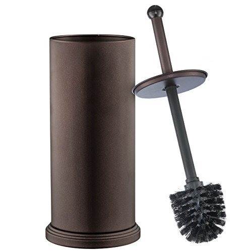 ZUHAUSE It Herren Start-it toilettenbürstengarnitur Bronze klobürste für große toilettenschüssel und wc-bürstenhalter mit Deckel großen wc-Reiniger von heim-it von Home It