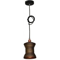 Rustikale Pendelleuchte Kelila in Braun-Beige von Home Lighting