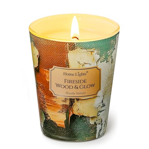 Home Lights 1-Wick Kerzen für Zuhause duftend 6.7oz Soja Wachs Mischung Kerze Langanhaltender Duft, Industrial Chic Home Decor und Housewarming Geschenke Brennholz und Feuerlicht Home Lights 1-Wick Kerzen für Zuhause duftend 6.7oz Soja Wachs Mischung Kerze Langanhaltender Duft, Industrial Chic Home Decor und Housewarming Geschenke Brennholz und Feuerlicht von Home Lights