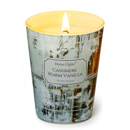 Home Lights Duftkerzen für zu Hause, 6.7oz Kerzengläser Aromatherapie Single Wick Kerze, ideal für böhmische natürliche Texturen Home Decor und Geschenke, Cashmere Warm Vanille Home Lights Duftkerzen für zu Hause, 6.7oz Kerzengläser Aromatherapie Single Wick Kerze, ideal für böhmische natürliche Texturen Home Decor und Geschenke, Cashmere Warm Vanille von Home Lights