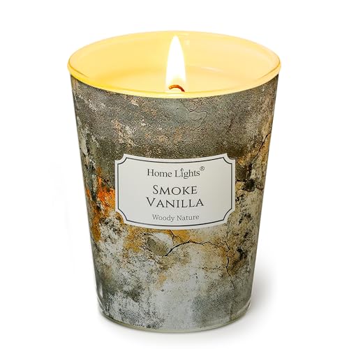 Home Lights Große Glas Kerze 1-Wick langlebige Duftkerzen, 6.7oz natürliche Sojawachskerze für zu Hause duftende, industrielle schicke Geschenke für Frauen für Männer Rauch Vanille Home Lights Große Glas Kerze 1-Wick langlebige Duftkerzen, 6.7oz natürliche Sojawachskerze für zu Hause duftende, industrielle schicke Geschenke für Frauen für Männer Rauch Vanille von Home Lights
