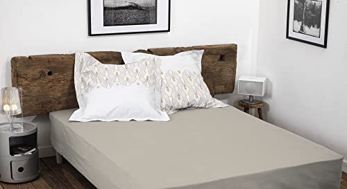 HOME LINGE PASSION, Spannbettlaken 160 x 200 + 35 cm, 100% Baumwolle, Fadenzahl 57 (Etikett, Oeko-TEX-Label) von Home Linge Passion
