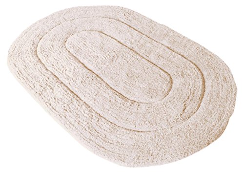 Home Passion Badteppich Oval Baumwolle 50 x 80 cm, Baumwolle, Elfenbein, 50 x 80 cm von Home Linge Passion