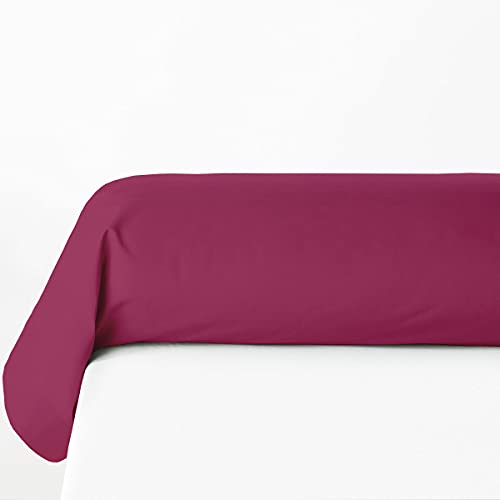 Home Linge Passion - 2er Pack Nackenrollenhülle 100% Baumwolle - Fuchsia - 85 x 185 cm von Home Linge Passion