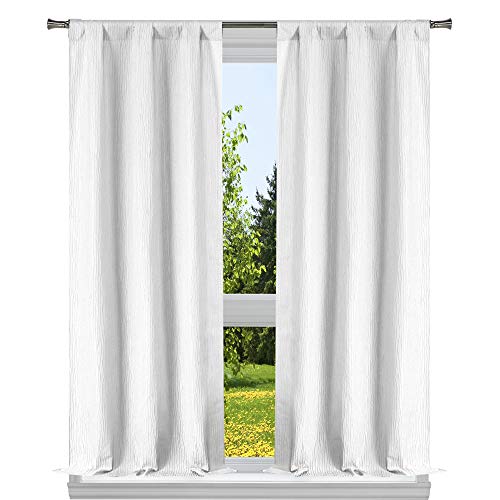 Home Maison Fenstervorhang-Set, Weiß/Silber, 38x84, 18x18 (2 Piece) von Home Maison