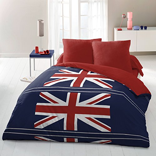 Home Passion King Size, Mikrofaser Leinen PVC, Flagge Bleu, 220x240 cm, 3 von Home Linge Passion