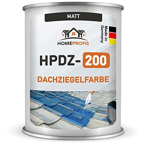 Home Profis® matte Dachfarbe (5m²) | Gebrauchsfertige 1K Dachziegelfarbe | Lack für Dachziegel & Eternitplatten | UV-stabil | RAL 5017 (Verkehrsblau) | HPDZ-200 von Home Profis